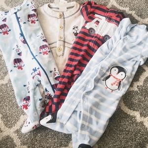 ✨2 for $25 ✨  4 Pack warm/fleece sleepers